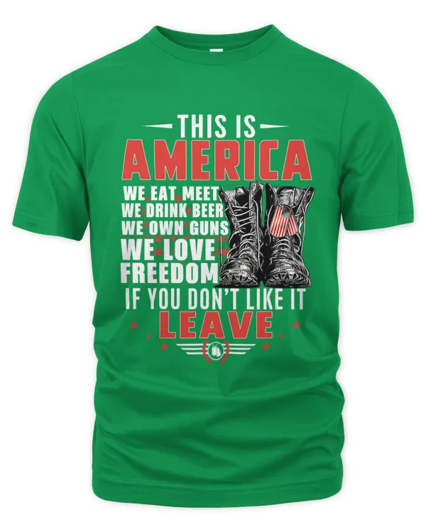 This Is America, U.S Veteran (Front) - Unisex Premium T-Shirt Unisex Premium T-Shirt