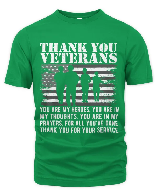 Thank You Veterans, Military & Soldiers, US American Flag 200 - Unisex Premium T-Shirt Unisex Premium T-Shirt