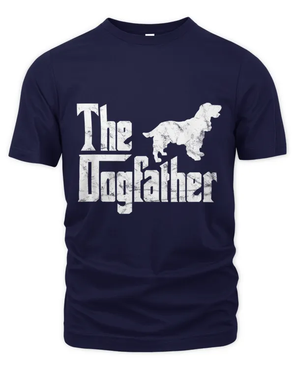 Cocker Spaniel Dogfather Funny Dog Owner - Men's Premium Tshirt Men's Premium Tshirt