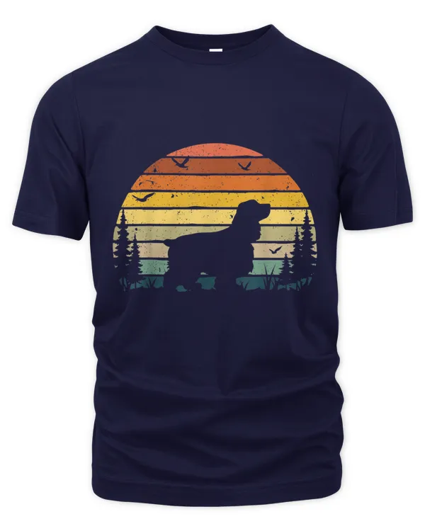 Cocker Spaniel-Vintages Retro Dog Pet - Men's Premium Tshirt Men's Premium Tshirt