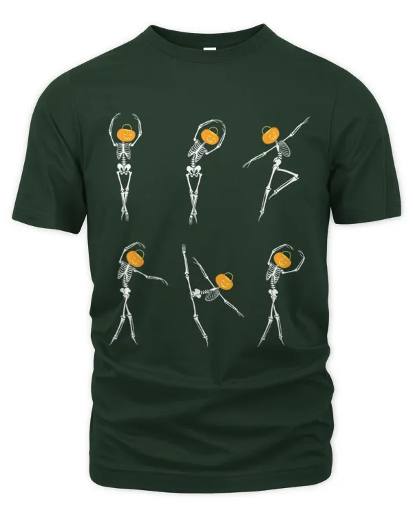 Ballet Dancer Skeletons Pumpkin Head Ballet Dance Halloween - Unisex Premium T-Shirt Unisex Premium T-Shirt