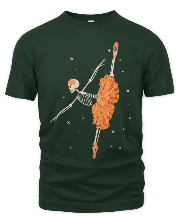 Dancing Skeleton Ballerina Ballet Dance Halloween Women Girl_2 - Unisex Premium T-Shirt Unisex Premium T-Shirt