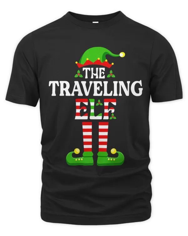 The Traveling Elf Shirt Funny Christmas Family Matching