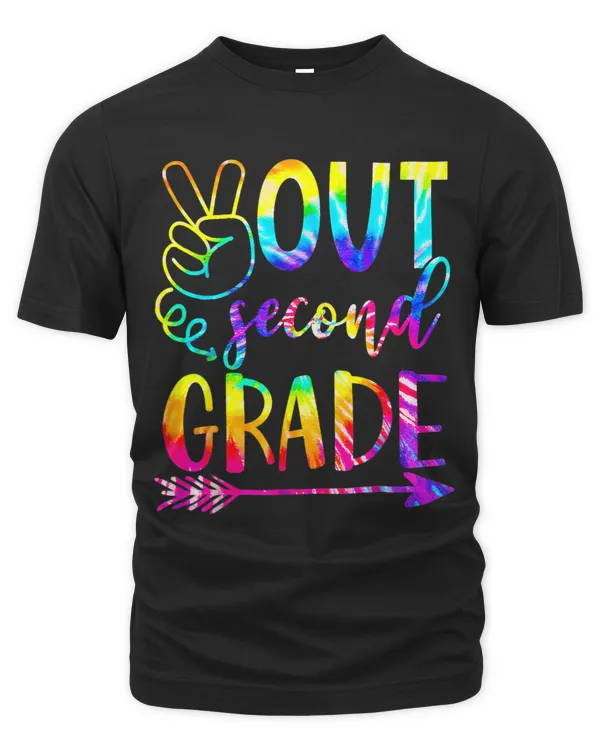 Peace Out Second Grade Tie Dye Graduation Last Day of School