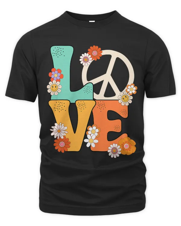 Peace Sign Love 60 s 70 s Shirts 70s Outfits For Women