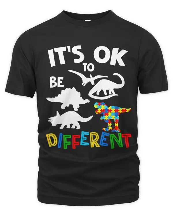 Its Ok To Be A Little Different Dinosaur Boys Kids Autism