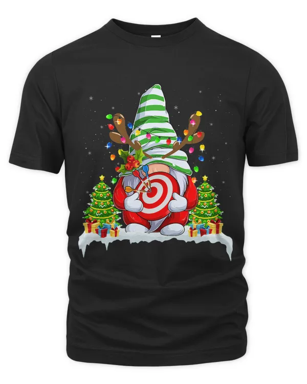 Winter Season Xmas Darts Lights Gnome Tee Christmas Holiday