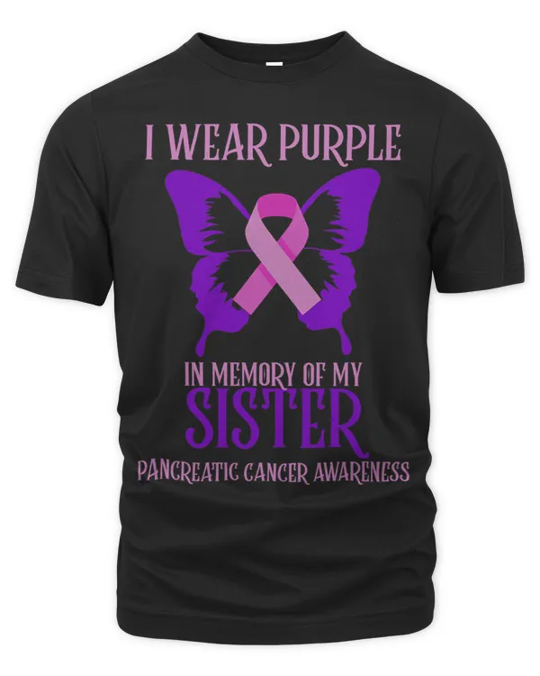Wear Purple For Sister Pancreatic Cancer Awareness Graphic 2