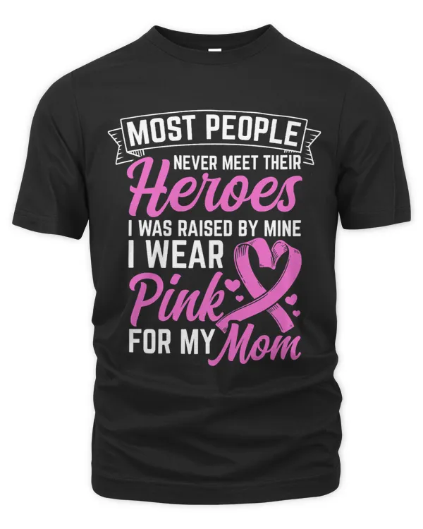 Womens In October We Wear Pink Breast Cancer Awareness Gift 9