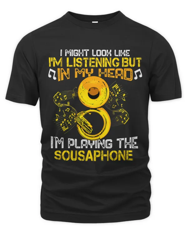 Sousaphone Player Men Big Band Marching Band Tuba Sousaphone