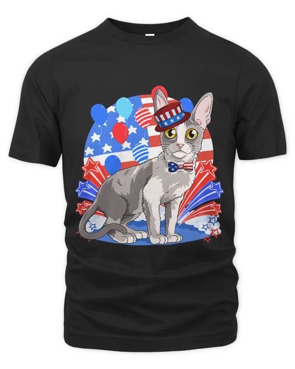 Cornish Rex Merica 4th of July American Patriotic