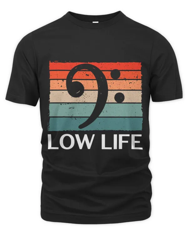 Low Life Bass Clef Design For Low Brass Player Standing Bass
