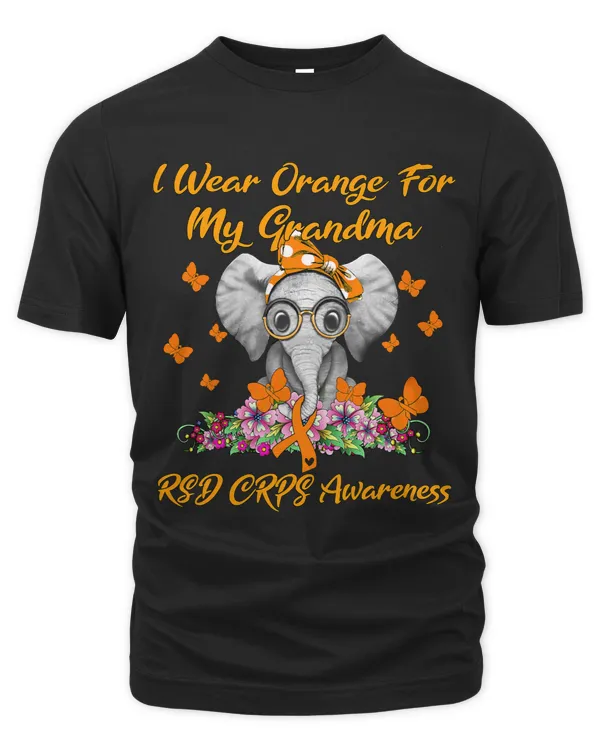Elephant I Wear Orange For My Grandma RSD CRPS Awareness