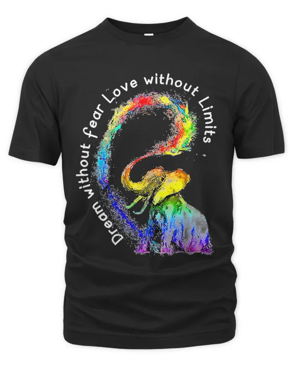 Elephant LGBT Pride TieDye Dream Without Fear Love Limits 1