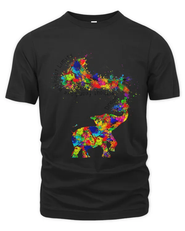 Elephant LGBT Pride TieDye Dream Without Fear Love Limits 2