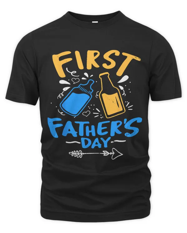 First Fathers Day Gift Beer Baby Bottle Daddy Vintage 2