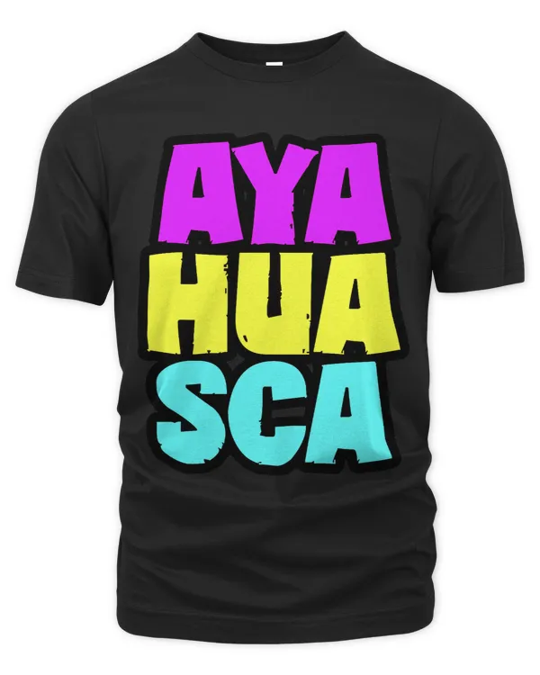 Bright and Bold AYAHUASCA typography
