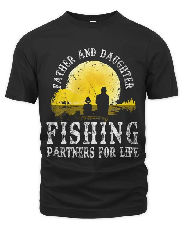 Father Daughter Fishing Partner For Life With Moon