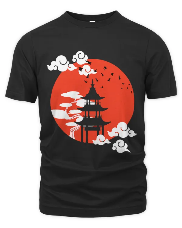 Japanese Sun Temple Zen Meditation Japan Kanji Gift 1