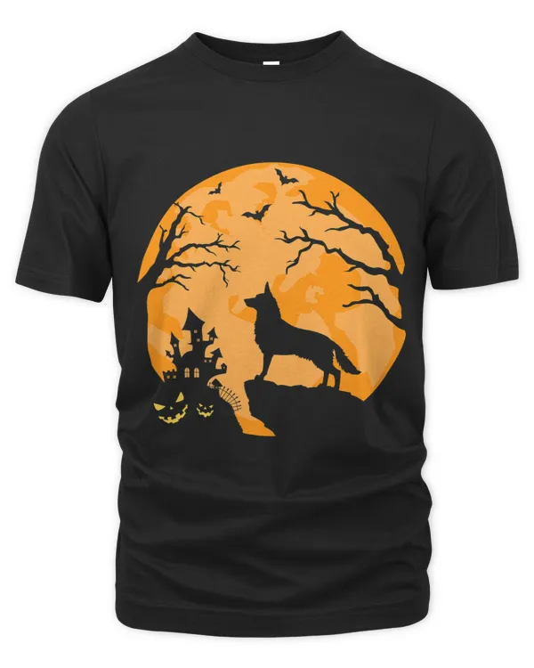 German Shepard Dog in The Moon Halloween Costume men women