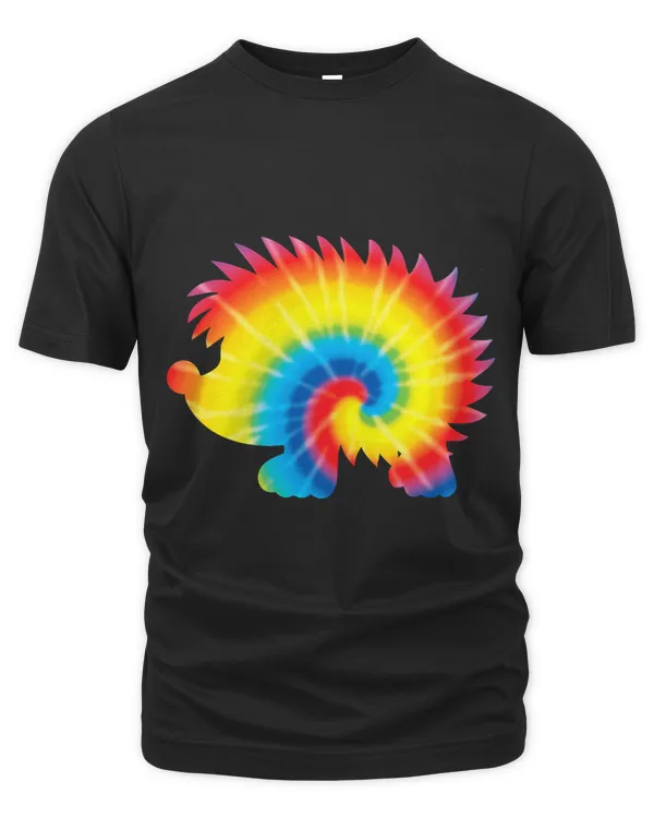 Tie Dye Hedgehog Rainbow Print Rodent Hippie Peace Gift
