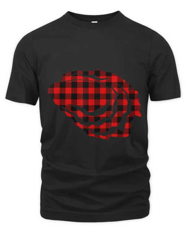 Oyster Red Buffalo Plaid Mollusc Matching Family PJ Gift 21
