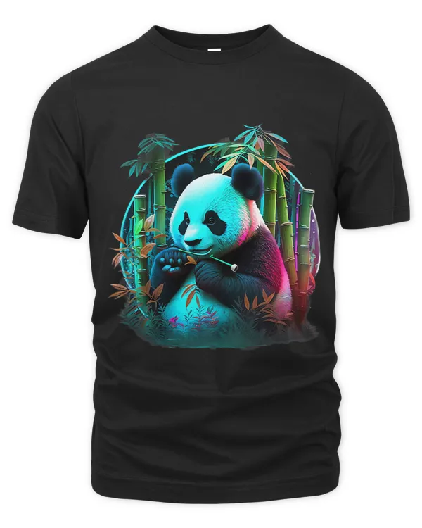 Panda Harmony Kawaii and Peaceful in Chinese Forest