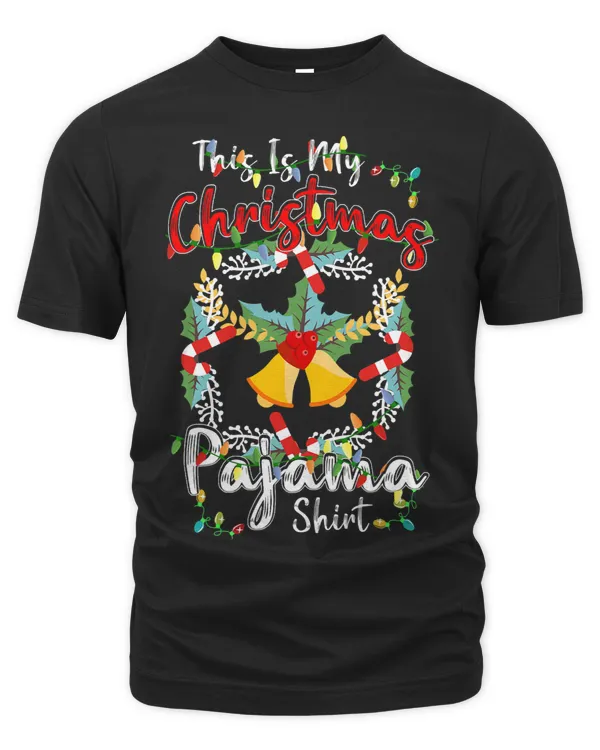 This Is My Christmas Pajama Costume Funny Christmas Lights