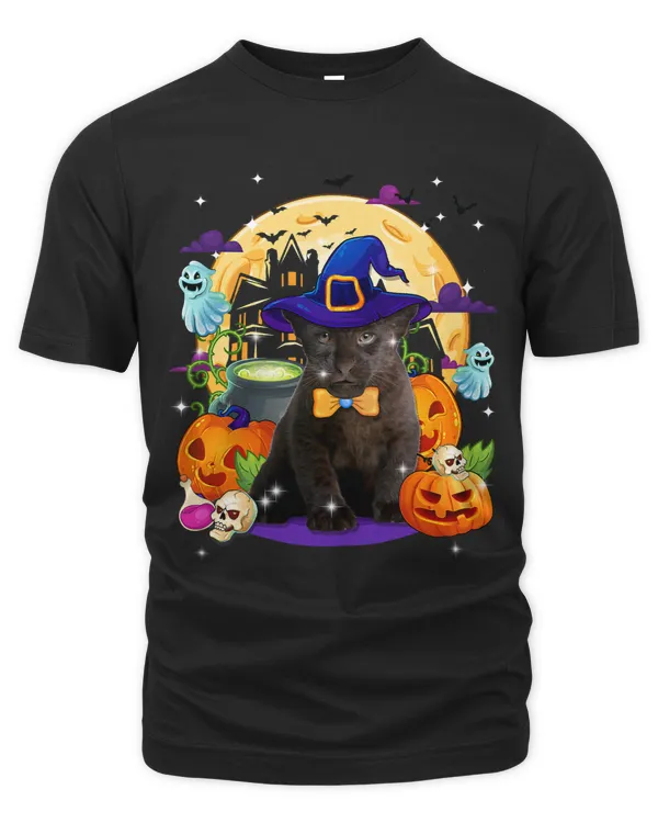 Panther Halloween Costume With Moon Pumpkin Boo Kids Girl