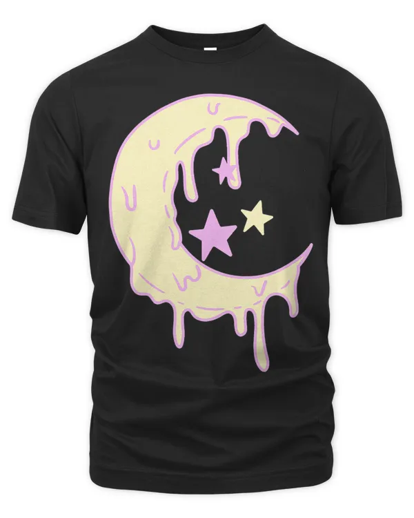 Pastel Goth Dripping Moon Grunge Mystical Aesthetic kawaii
