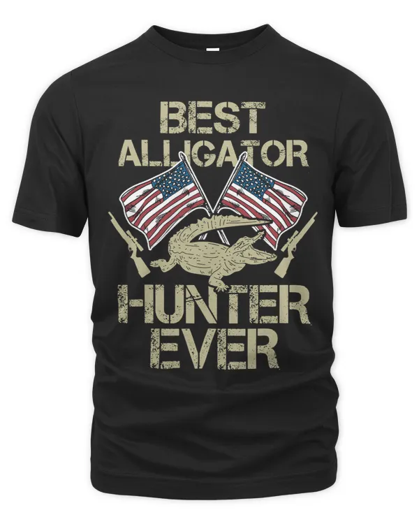 Vintage Retro USA Alligator Hunting Hunter 1