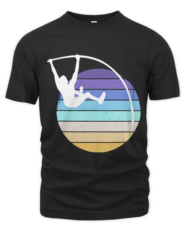 Pole Vault retro sun track field Sports