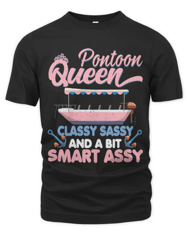 Pontoon Queen Gift For Pontoon Boating Mom Women Girl Lover