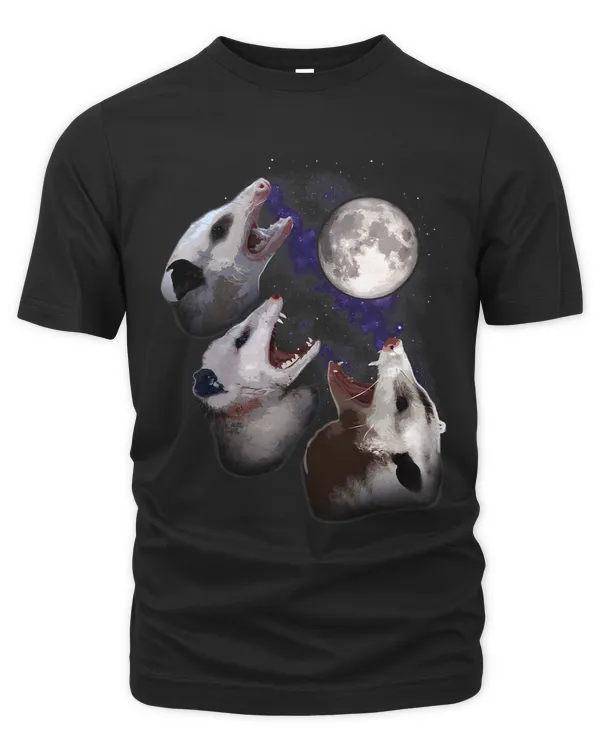 Three Opposum Moon With 3 Possums And Dead Moon Cute Funny