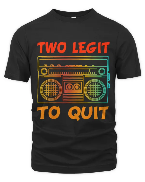 Funny Hip Hop Theme 2nd Birthday Two Legit To Quit Costume