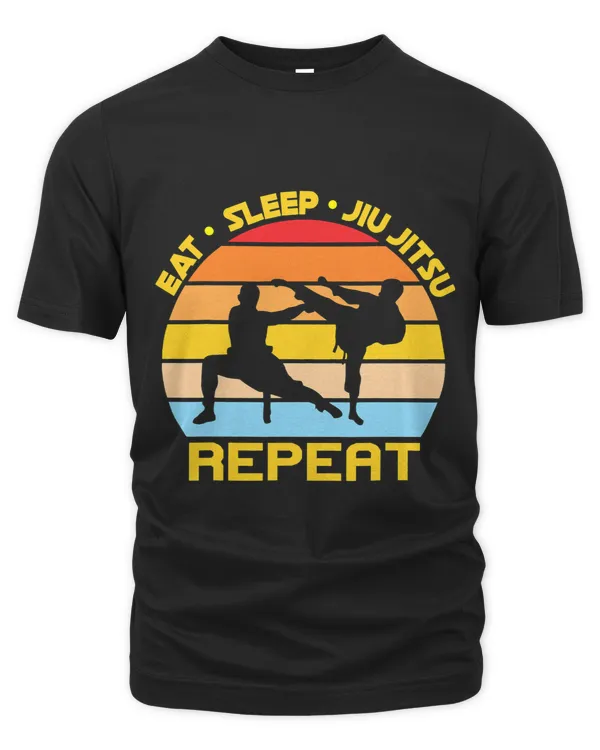 Funny Jiu Jitsu Eat Sleep Repreat Martial Arts 1