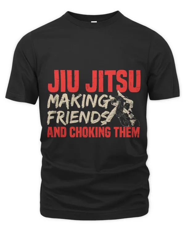 Funny Jiu Jitsu Fighter Making Friends Tactical Hugging