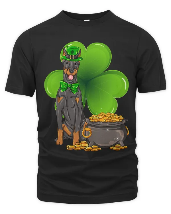 St Patricks Day doberman pinscher Shamrock Pet Dog Lover