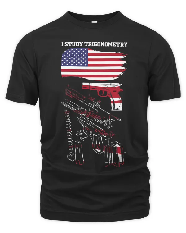 I Study Triggernometry USA American Flag 2nd Amendment