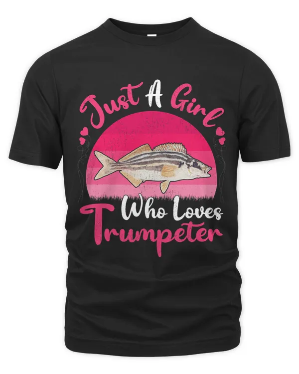 Vintage Trumpeter Fish Lover Just A Girl Who Loves Trumpeter