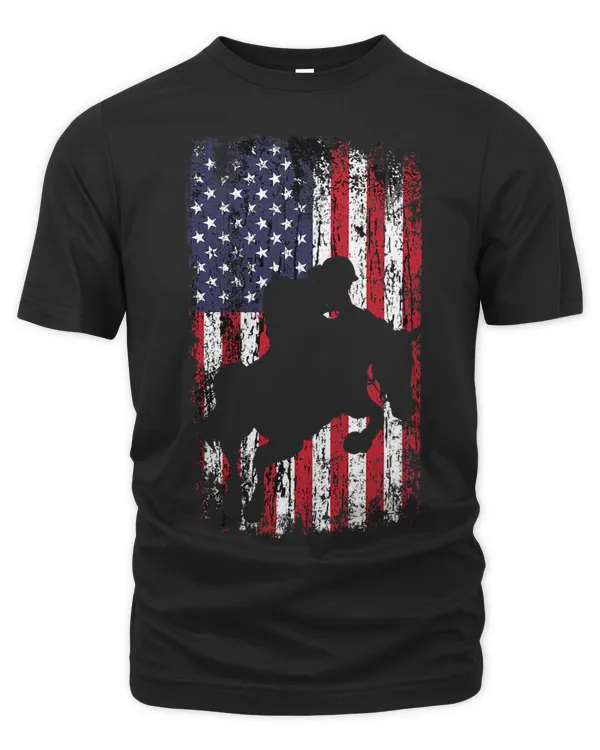 Vintage Horseback Riding Jockeys USA Flag Gift 2