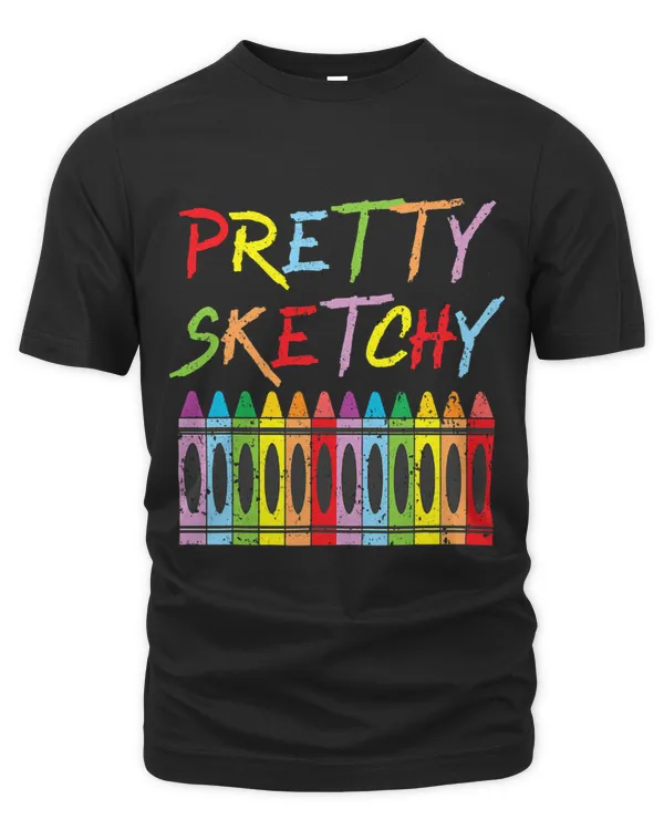Pretty Sketchy Crayon Lover Coloring Artistic Drawing Color