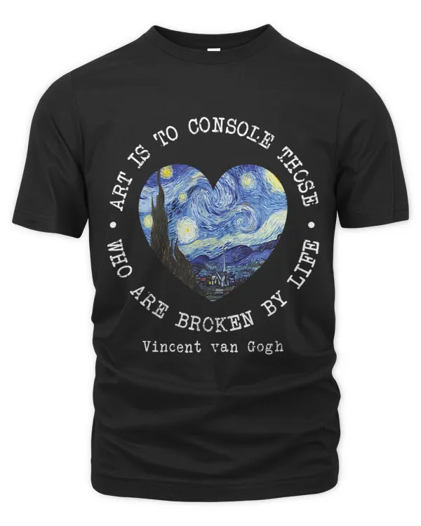 Vincent van Gogh Starry Night Heart Graphic Art Artist