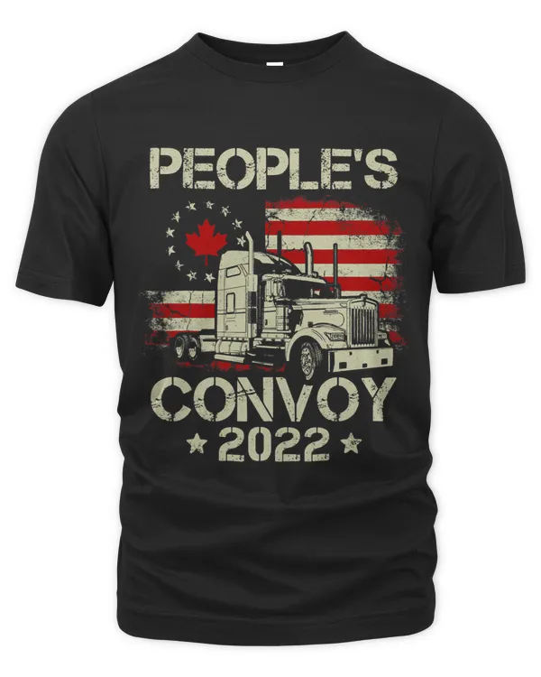 Mens The Peoples Convoy USA America Truckers Freedom Convoy