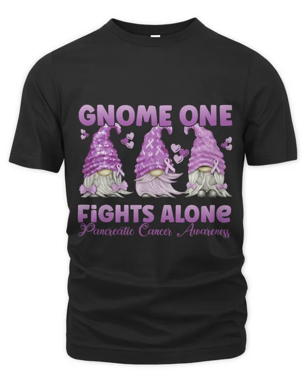 Gnome One Fights Alone Purple Pancreatic Cancer Awareness