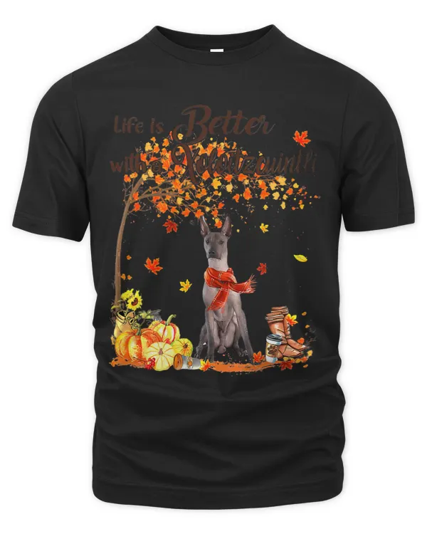 Xoloitzcuintli Maple Tree Thanksgiving Day Cute Dog Fall