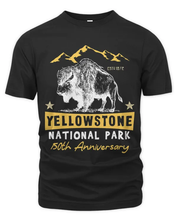 Yellowstone National Park Bison Buffalo Vintage