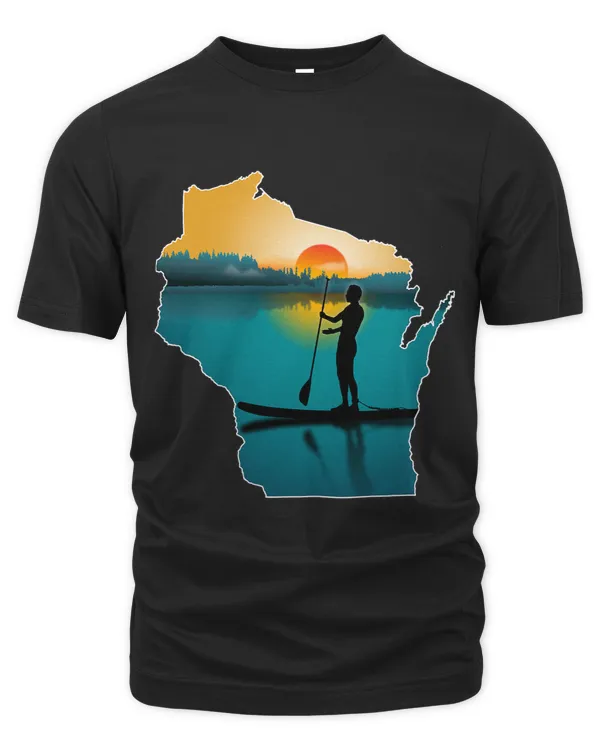 Wisconsin Paddleboarding Sunset