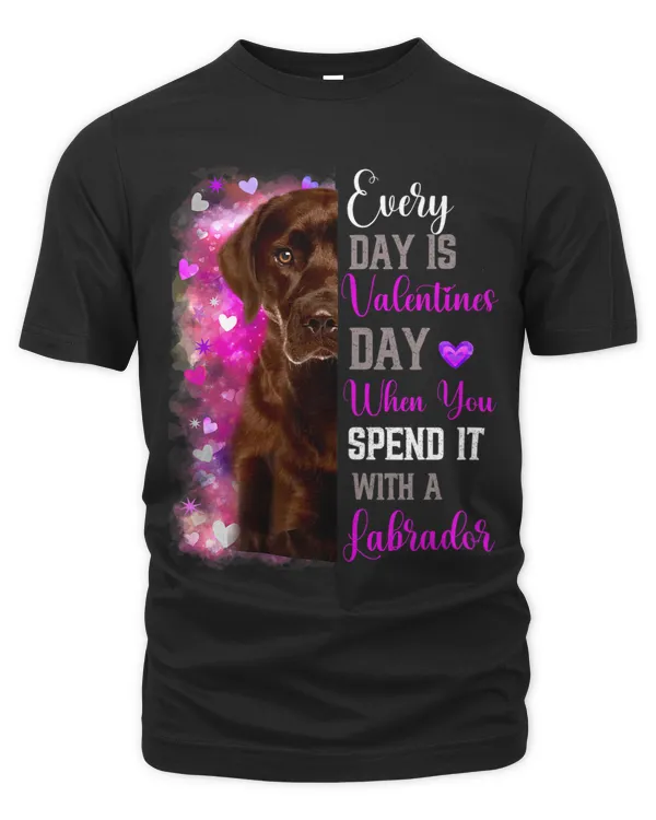 Womens Chocolate Labrador Mom Funny Valentines Day Dog Lovers brown 1