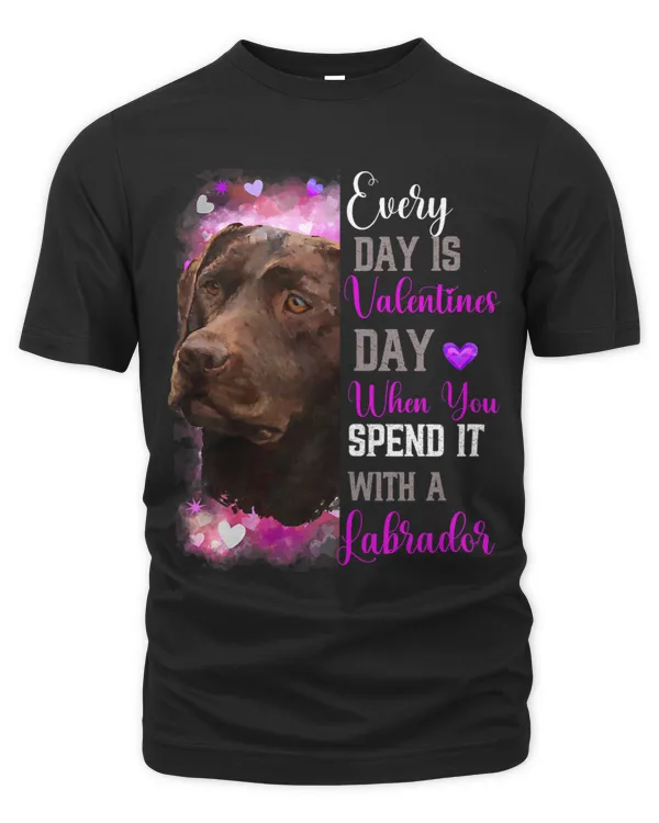 Womens Chocolate Labrador Mom Funny Valentines Day Dog Lovers brown